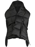 Junya Watanabe MAN gilet matelassé à coupe crop - Noir - thumbnail