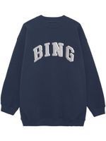 ANINE BING sweat à logo imprimé - Bleu - thumbnail