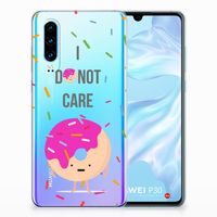 Huawei P30 Siliconen Case Donut Roze - thumbnail