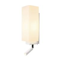 SLV Slaapkamer wandlamp Quadrass wit 1003429