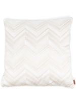 Missoni Home coussin en coton à motif zigzag - Tons neutres - thumbnail