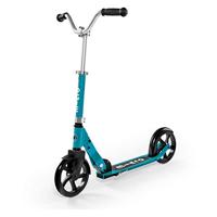 Micro Scooters | Cruiser kinderstep, verstelbaar stuur, licht, opvouwbaar, 6-12 jaar, jongens en meisjes, aqua