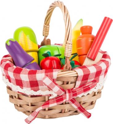 Small Foot picknickmand met eten 16 cm 10 delig Small Foot picknickmand met eten 16 cm 10 delig