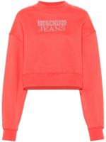 MOSCHINO JEANS Sweater verfraaid met kristallen - Rood