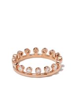 De Beers Jewellers bague Drewdrop en or rose 18ct pavée de diamants