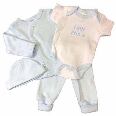 Soft Touch Babykleding Set Prince Blauw 4-delig Mt 50/56