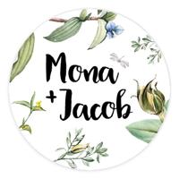 Sluitzegel trouwhuisstijl love blooms