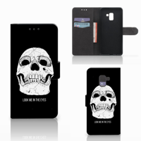 Telefoonhoesje met Naam Samsung Galaxy A8 Plus (2018) Skull Eyes