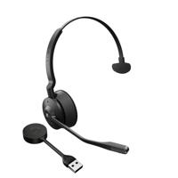 Jabra Engage 55 draadloze mono headset met Link 400 USB-A DECT adapter - met noise cancelling microfoon, groot bereik en gehoorbescherming - MS Teams gecertificeerd, werkt met andere platformen- zwart