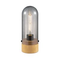 Light depot - tafellamp Capri klein - hout/glas - Outlet - thumbnail