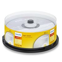 Philips CD-R High-speed (700 MB/80 minuten, 52x snelheid, 25 stuks Spindel)