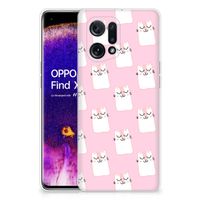 OPPO Find X5 TPU Hoesje Sleeping Cats - thumbnail