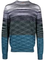 Missoni pull en laine à rayures - Bleu - thumbnail