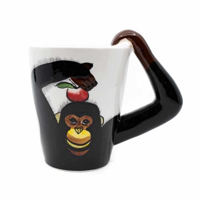 Beker Handgeschilderd Aap