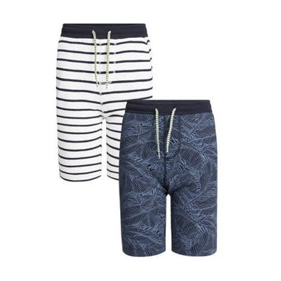 WE Fashion slim fit sweatshort - set van 2 multi color