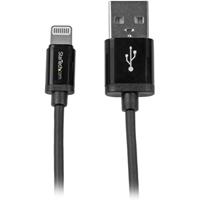 StarTech.com 15 cm korte zwarte Apple 8-polige Lightning-connector-naar-USB-kabel voor iPhone / iPod / iPad