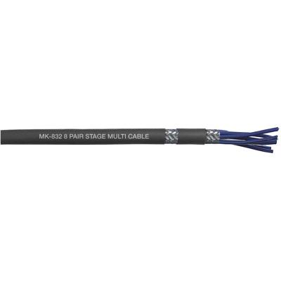 DAP MK-832 8-kanaals multikabel zwart per meter DAP MK-832 8-kanaals multikabel zwart per meter