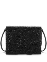 Dolce & Gabbana DG Logo rhinestone-embellished crossbody bag - Noir