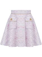 Nina Ricci minijupe en tweed - Violet - thumbnail