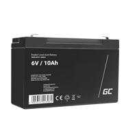 Green Cell® AGM 6 V 10 Ah accu VRLA loodaccu loodaccu reserveaccu, gelaccu, cyclusbestendig, onbemand speelgoed, elektrisch speelgoed, alarm, noodstroom, kindervoertuigen, kinderquad