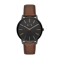 Horlogeband Armani Exchange AX2706 Leder Bruin 20mm