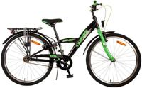 Volare Thombike Kinderfiets - Jongens - 24 inch - Zwart Groen - Twee handremmen (22505)