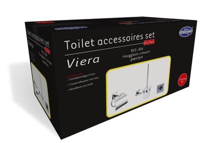 Best Design Viera toilet accessoires set chroom