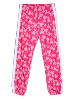 Palm Angels Kids pantalon de jogging rayé à imprimé Teddy Bear - Rose