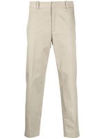 Moncler logo-patch straight-leg trousers - Tons neutres