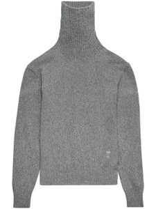 AMI Paris pull en cachemire à col roulé - Gris