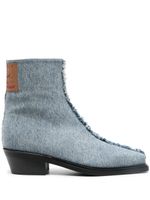 Y/Project bottines en jean - Bleu - thumbnail