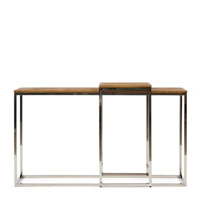 Rivièra Maison Bijzettafel Bushwick Set van 2 stuks, 83/77cm - Silver Rivièra Maison Bijzettafel Bushwick Set van 2 stuks, 83/77cm - Silver