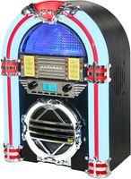 Retro mini jukebox met Bluetooth, FM-radio en CD-speler - thumbnail