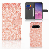 Samsung Galaxy S10 Telefoon Hoesje Pattern Orange