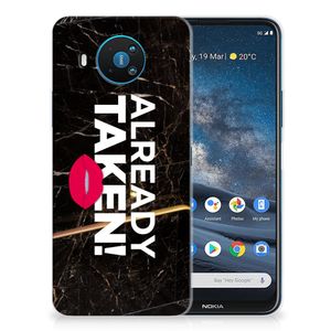 Nokia 8.3 Siliconen hoesje met naam Already Taken Black