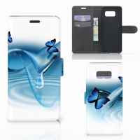 Samsung Galaxy S8 Plus Telefoonhoesje met Pasjes Vlinders