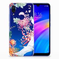 Xiaomi Redmi 7 TPU Hoesje Bird Flowers