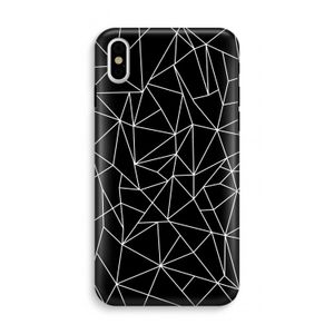 Geometrische lijnen wit: iPhone X Tough Case