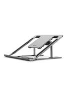 ALOGIC Metro verstelbare en draagbare laptopverhoger, gemaakt van aluminiumlegering en siliconen grip, 6 verstelbare hoeken, past op de nieuwste MacBook, Surface en andere laptopapparaten