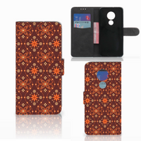 Motorola Moto G7 Power Telefoon Hoesje Batik Brown