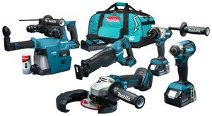 Makita DLX5069TX1 | Combiset | 5 machines | 18V | 2 x 5,0Ah | Li-Ion - DLX5069TX1