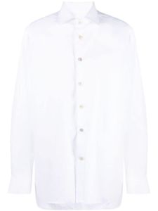 Kiton chemise en coton à col pointu - Blanc