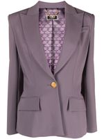 Elisabetta Franchi blazer à revers crantés - Violet - thumbnail