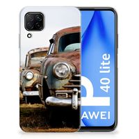 Huawei P40 Lite Siliconen Hoesje met foto Vintage Auto