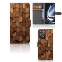 Book Style Case voor OnePlus Nord CE 2 Lite Wooden Cubes - thumbnail