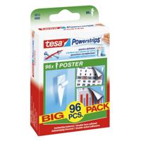 tesa POWERSTRIPS® Poster Dubbelzijdig plakband Wit Inhoud: 96 stuk(s)