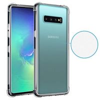 Schokbestendig Samsung Galaxy S10+ TPU Hoesje - Doorzichtig - thumbnail