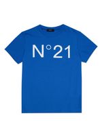 Nº21 Kids t-shirt en coton à logo imprimé - Bleu