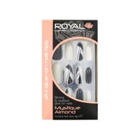 Royal 24 Glue-On Nail Tips - Mystique Almond (met nagellijm)