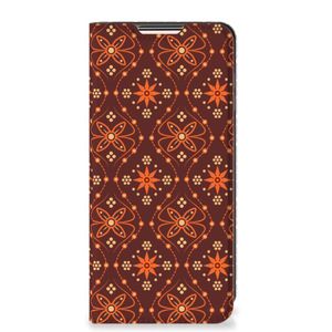 Xiaomi Redmi Note 10/10T 5G | Poco M3 Pro Hoesje met Magneet Batik Brown